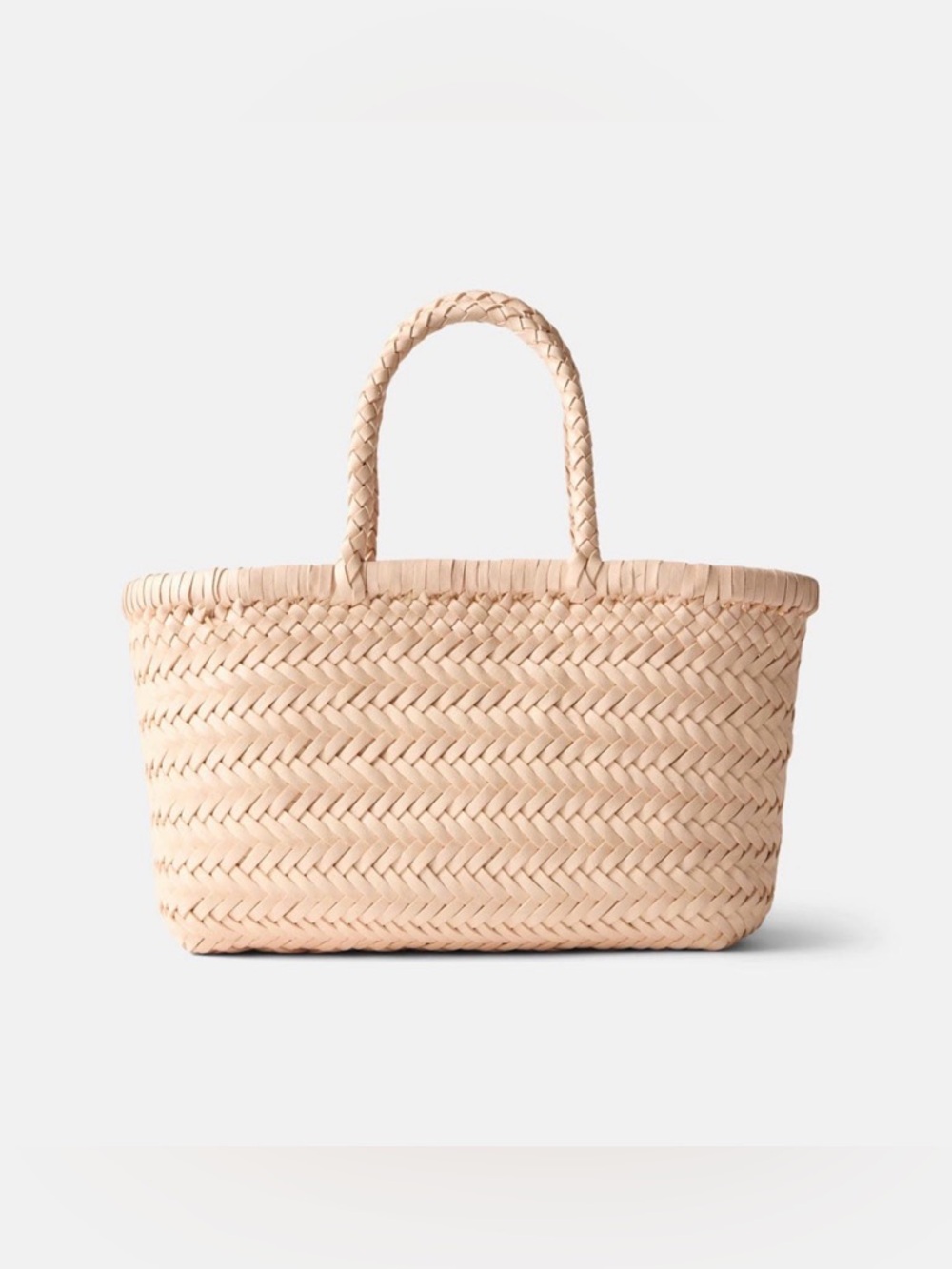 Dragon Diffusion Mini Flat Gora bag in cream color